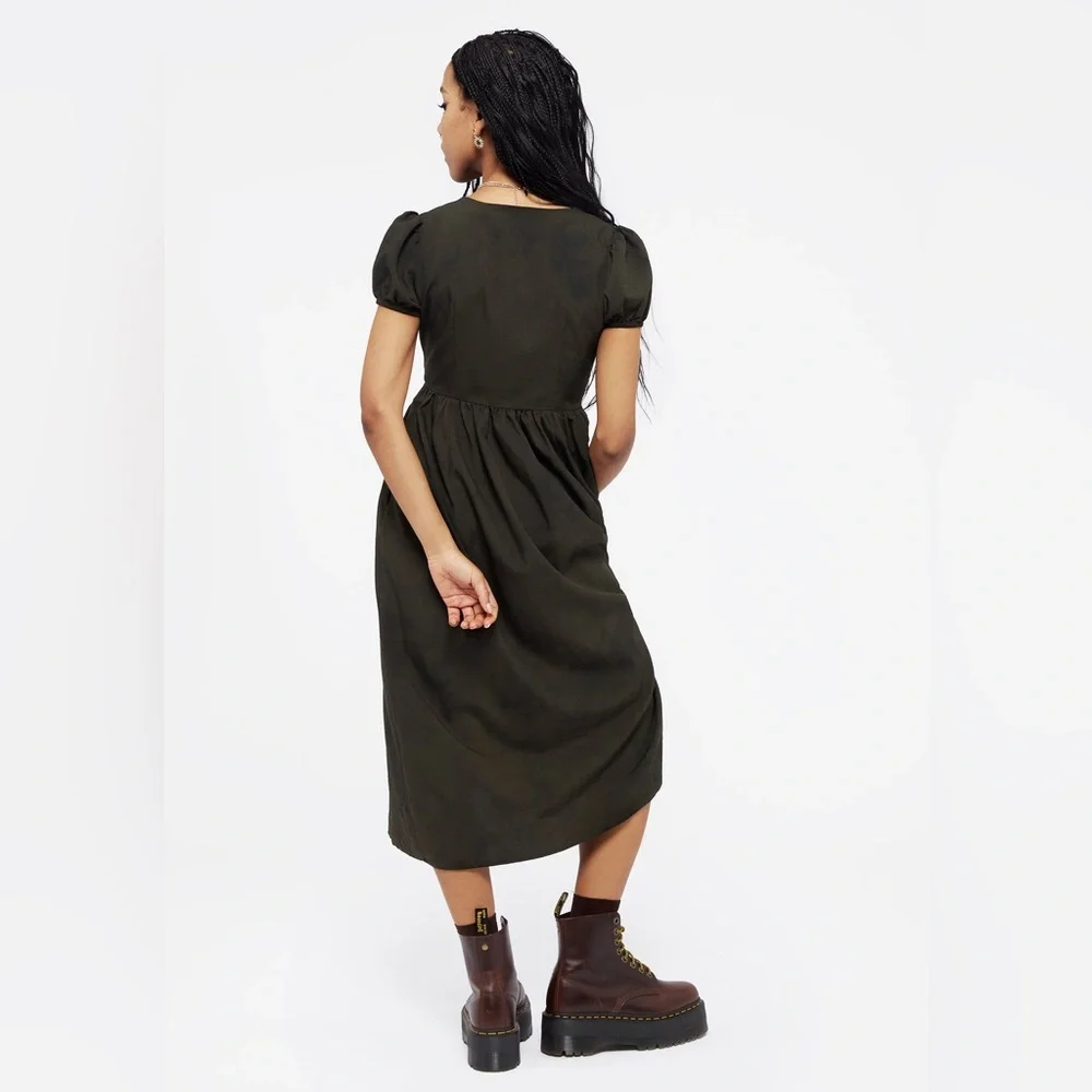 Disturbia Olive Green Midi Dress - Picture 5 of 8